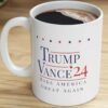 Trump Vance 2024 Mug, Make America Great Again Coffee Cup, American Republican Maga JD Vance Donald Trump Lover Coffee Mug Lets Go Brandon,1