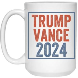 Trump Vance 2024 Mug, Patriotic Election Mug, Political Campaign Mug, 2024 Election Merchandise, Trump Supporter Gift