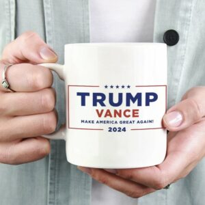 Trump Vance 2024 Mugs - Your Choice of 11oz or 15oz Mugs with Official LOGO and Campaign Logo Republican Nominee Donald J Trump - JD Vance