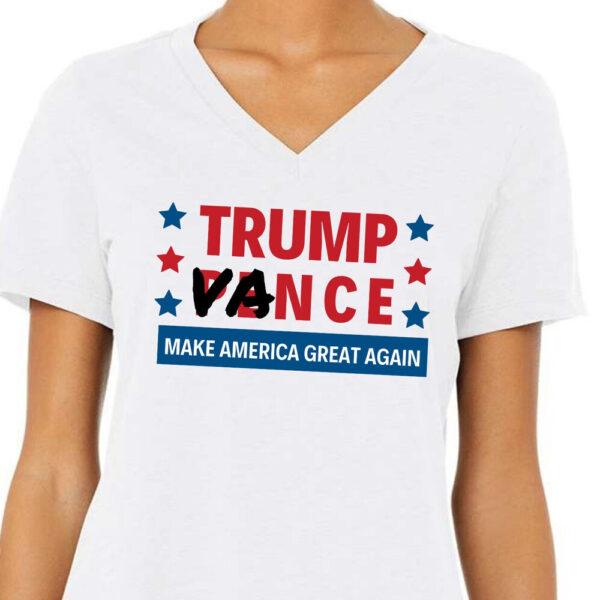 Trump Vance 2024 President Graphic T-Shirt, Donald Trump J.D Campaign Rally Support Election, Adult V-Neck TShirt, Republican MAGA T-Shirt1