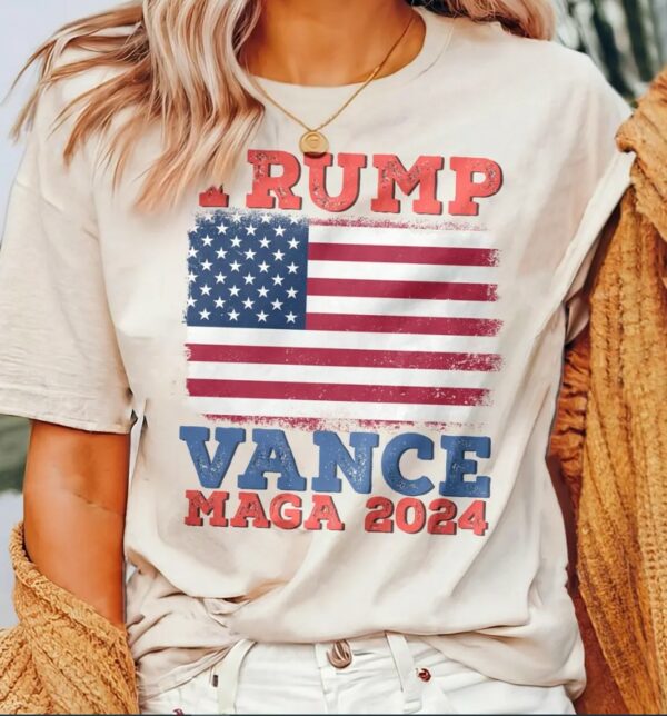 Trump Vance 2024 Shirt, Trump Vance American Flag Maga 2024 TShirt, Vice President JD Vance Shirt, VP Vance 24 T-Shirt Sweatshirt1