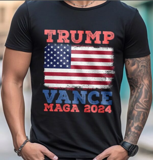 Trump Vance 2024 Shirt, Trump Vance American Flag Maga 2024 TShirt, Vice President JD Vance Shirt, VP Vance 24 T-Shirt Sweatshirt2