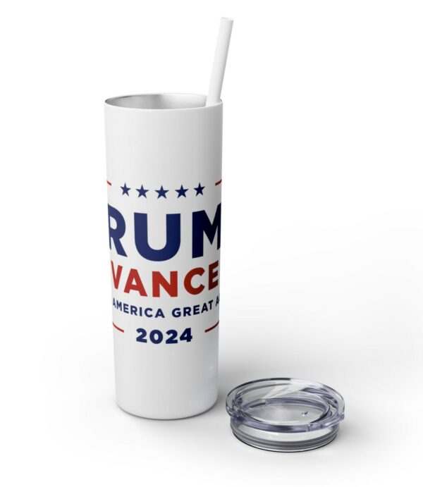 Trump Vance 2024 Skinny Tumbler with Straw, 20oz Us