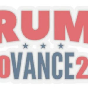 Trump Vance 2024 Sticker, USA Flag, Trump Vance Sticker, Trump 2024 Sticker, JD Vance Sticker, Vance VP, 2024 Election Vice President 20241