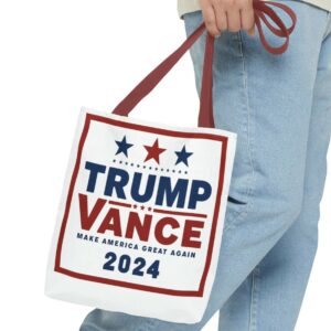 Trump Vance 2024 Tote Bag Donald Trump 2024 Election Cowboy Canvas Tote Bags us