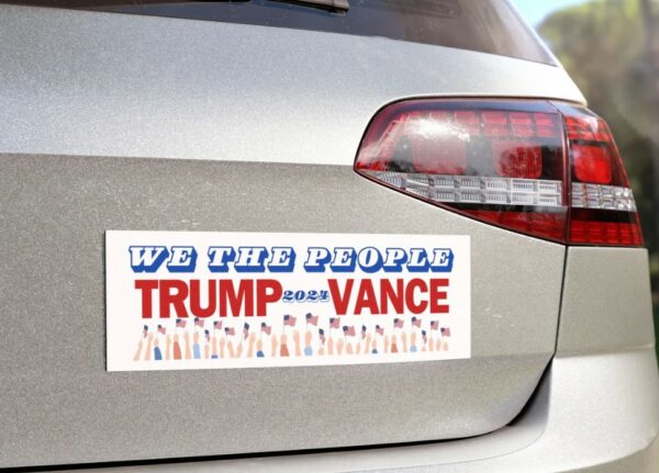 Trump Vance 2024, We the People, Car Magnet, Trump Vance Bumper Sticker2