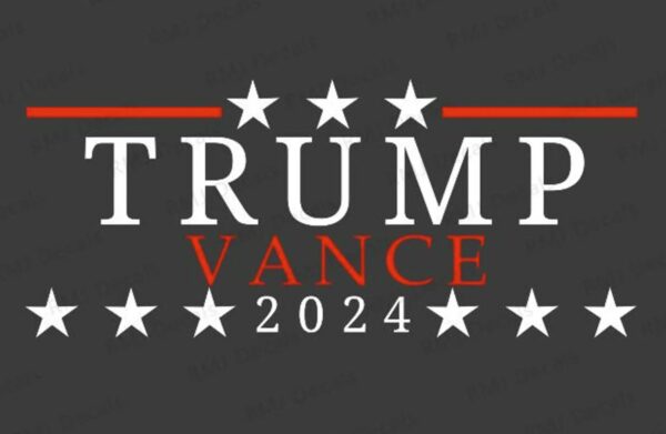 Trump Vance Decal, Trump 2024 Decal, Presidential 2024 Car Decal, Trump Vance Bumper Stickers