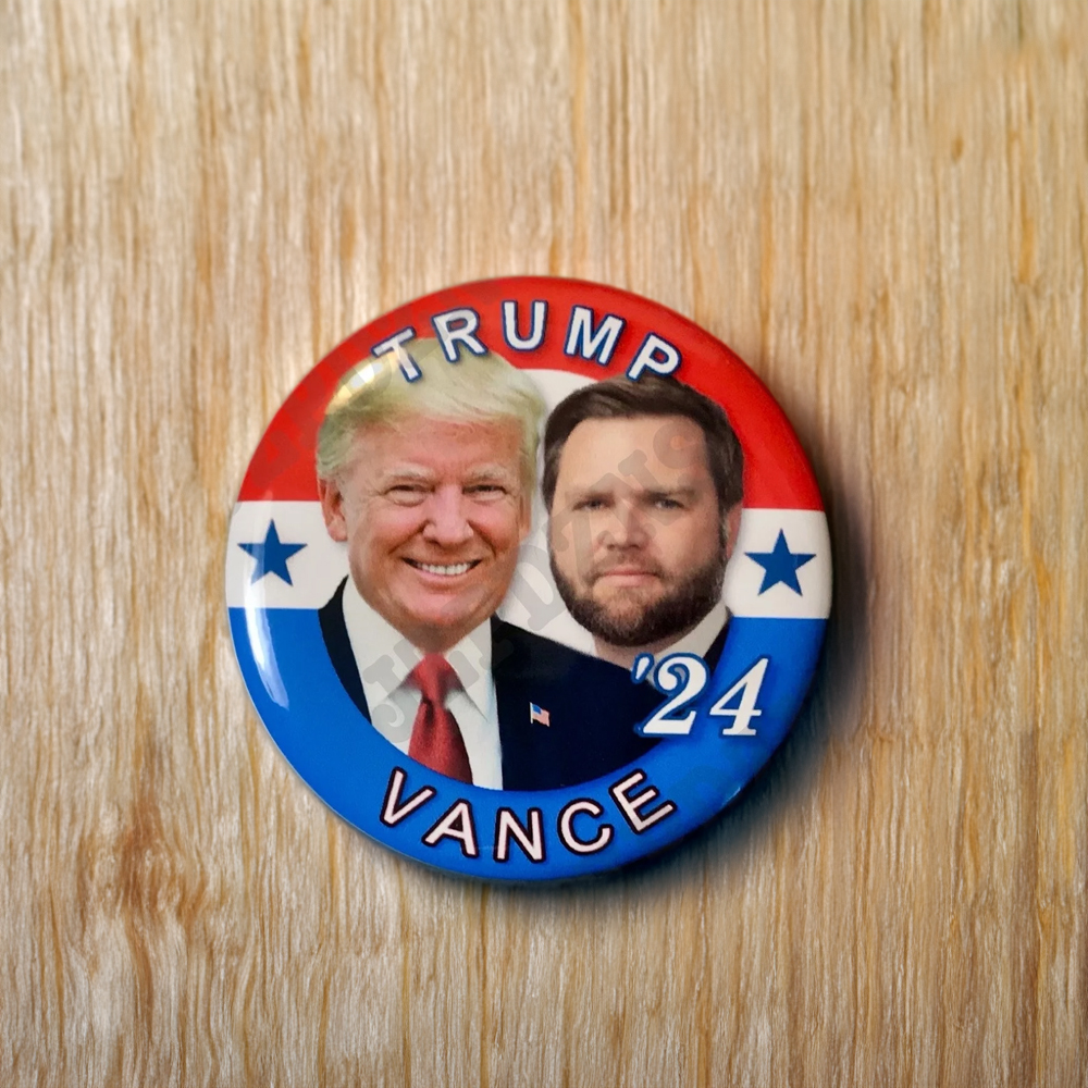 Trump Vance Election Campaign Pin Button