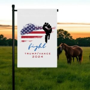 Trump Vance Flag, Trump Garden Flag, Trump 2024 Garden Flag, MAGA Garden Flag, Republican Yard Flags, Political Home Banner, Trump fight1