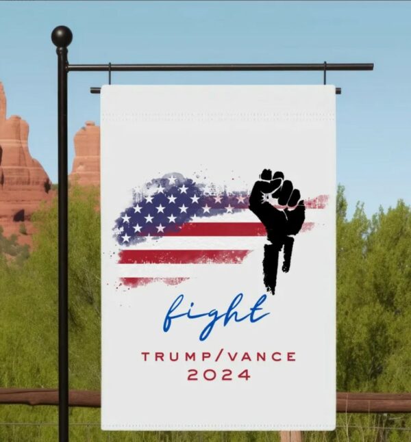 Trump Vance Flag, Trump Garden Flag, Trump 2024 Garden Flag, MAGA Garden Flag, Republican Yard Flags, Political Home Banner, Trump fight2