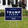 Trump Vance MAGA 2024 Yard Sign Us a