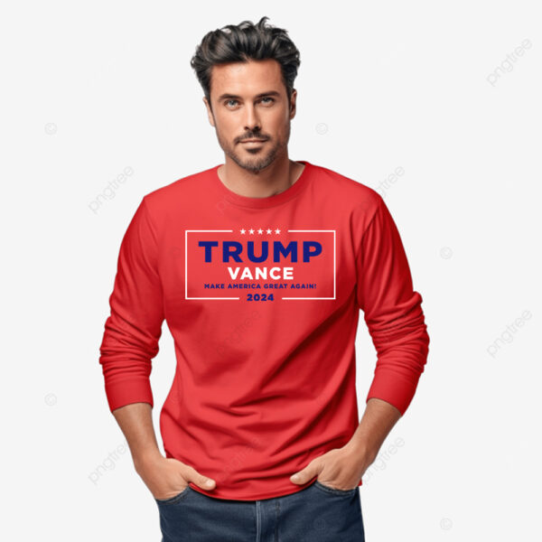 Trump Vance Make America Great Again Red Long Sleeve Shirt