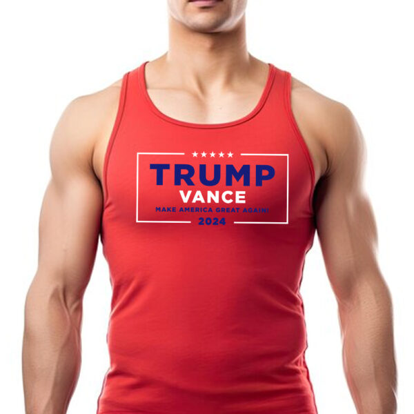 Trump Vance Make America Great Again Red Men's Tank Top Shirt