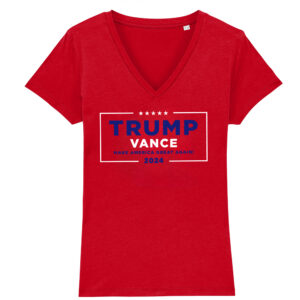 Trump Vance Make America Great Again Red V-Necks Shirts