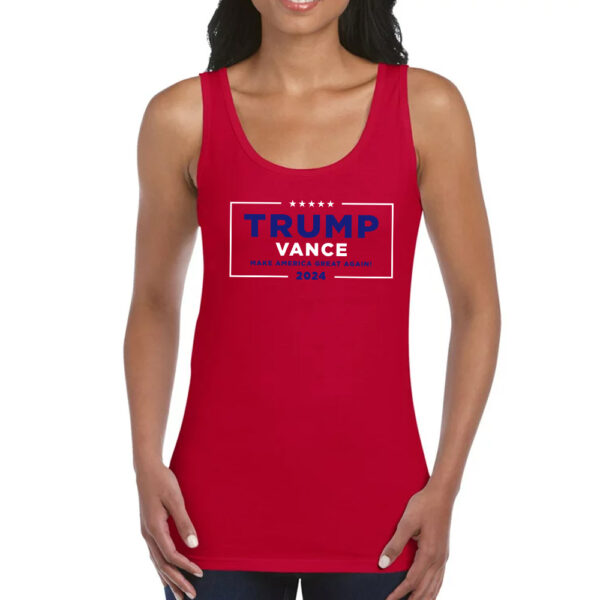 Trump Vance Make America Great Again Red Women Tank Top Shirts