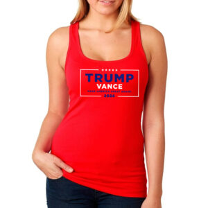 Trump Vance Make America Great Again Red Women Tank Tops