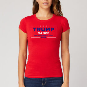 Trump Vance Make America Great Again Red Women's TShirts