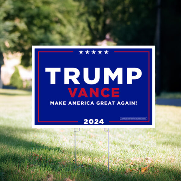 Trump-Vance Make America Great Again Yard Sign