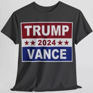 Trump Vance Shirt New President 2024 MAGA Republican USAUnisex Heavy Cotton Tee3