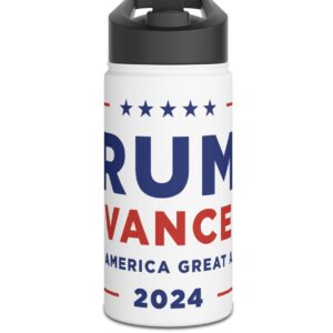 Trump Vance Stainless Steel Water Bottle, Standard Lid 12oz