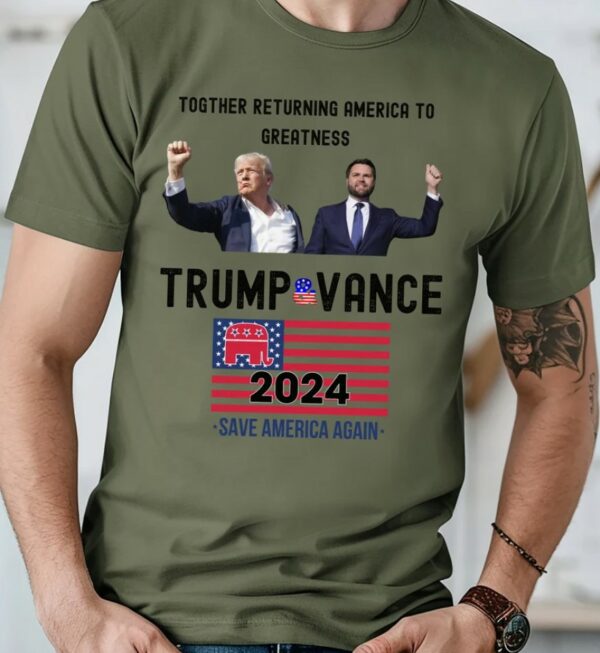 Trump and VP Unisex Softstyle T-Shirt, MAGA shirt, jd Vance, Trump & Vance, Trump VP pick, trump vance 2024, trump vance, election trump 241