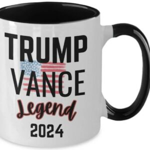 Trump vance legend coffee mug gift ideas for election 2024 american flag teacup2