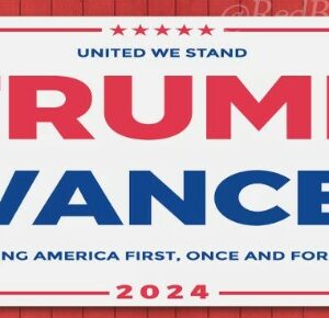 United We Stand Trump Vance Making America First, Once and Indoor Outdoor Banner