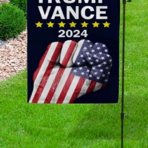 Vantaso House Flag America Presidential Election - Trump Vance 2024 Fist Decorative Double Sided Banner for Yard Lawn1