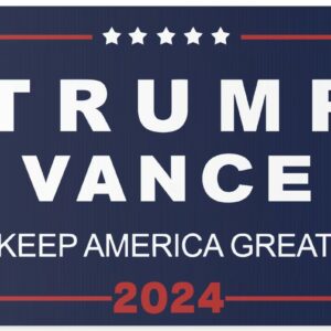 Yard Lawn Trump Vance 2024 Yard Sign with Stand, Trump Signs