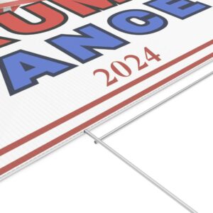 Trump Vance 2024 Yard Sign, Presidential Election Sign 2024, Patriotic Sign for your Yard us