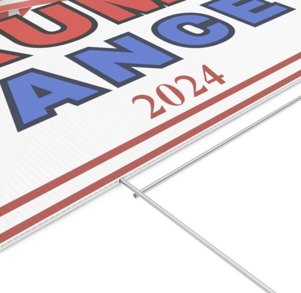 Trump Vance 2024 Yard Sign, Presidential Election Sign 2024, Patriotic Sign for your Yard us