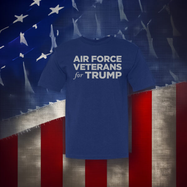 Air Force Veterans for Trump Royal Blue T-Shirts