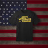 Army Veterans for Trump Black T-Shirts