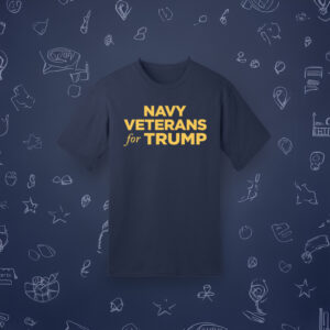 Navy Veterans for Trump Navy T-Shirt