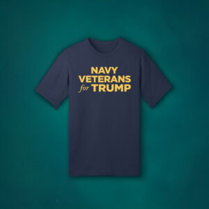 Navy Veterans for Trump Navy TShirt