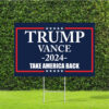 Official Made in America - Trump Vance 2024 yard sign2