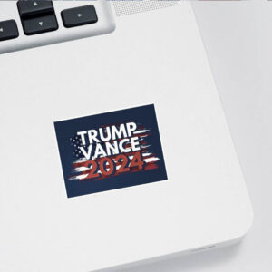 Official Trump 2024 American Flag Decal, Trump Vance Sticker