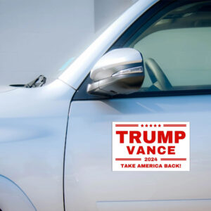 Official Trump Vance 2024 Car Magnet, Take America Back Magnet, Vote Trump 2024 Car Decal1