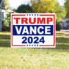 Official Trump Vance 2024 Election Political Yard Sign1