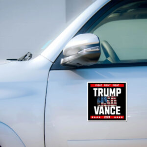 Official Trump Vance 2024 Republican Presidential Election Fight Car Magnets1