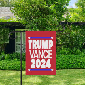 Official Trump Vance yard flag, Trump Vance 2024, Trump Vance red flag