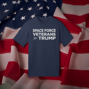 Space Force Veterans for Trump Navy T-Shirt US