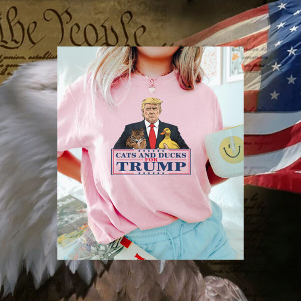 Cats and Ducks for Trump Shirt, Donald Trump 2024 Shirt