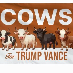 Cows For Trump Vance Flag, Trump Vance Kennedy Flag, Trump For President, Republican Flag, USA President Election 2024 Flag1