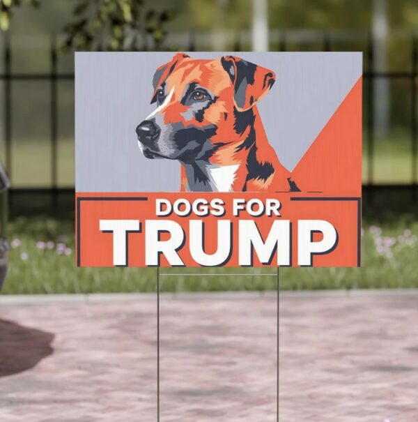 Dogs For Trump Vance Yard Sign, Trump Vance Yard Sign, Republican Garden Sign, President Election 2024, Political Lawn Sign