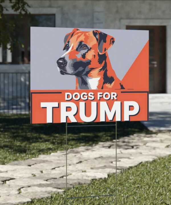 Dogs For Trump Vance Yard Sign, Trump Vance Yard Sign, Republican Garden Sign, President Election 2024, Political Lawn Sign1