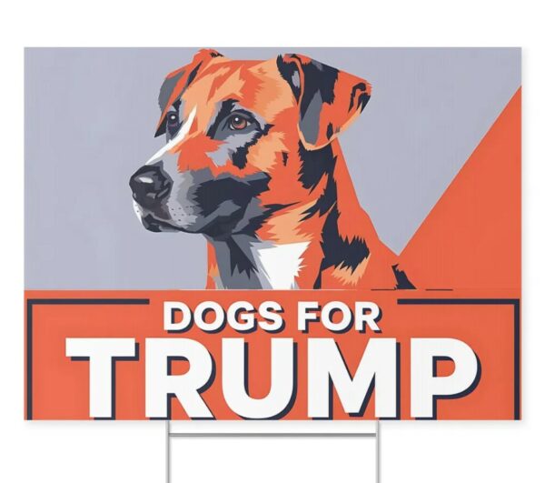 Dogs For Trump Vance Yard Sign, Trump Vance Yard Sign, Republican Garden Sign, President Election 2024, Political Lawn Sign2