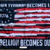 Donald Trump Flag FREE SHIPPING When Tyranny Becomes Law 1776 Freedom B Gun Trump Impeach Biden Red Veterans USA Sign Poster 3x5'