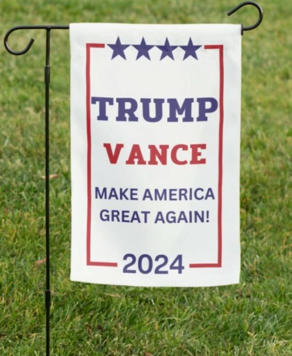 Donald Trump and J.D. Vance 2024 Garden Flag - Make America Great Again Garden Flag - Trump for President 2024 - MAGA 2024 Garden Flag, GOP