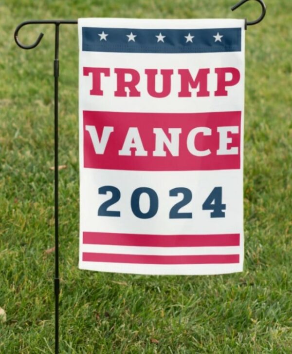 Donald Trump and J.D. Vance 2024 Garden Flag - Make America Great Again Garden Flag - Trump for President 2024 - Vice President J.D. Vance